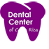 Logo of the Dental Center of Costa Rica.  All words superimposed on a picture of a tooth.